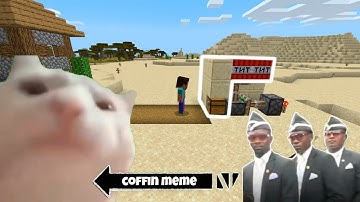 Coffin Meme Traps but Cat is Vibing Part 3 - Minecraft