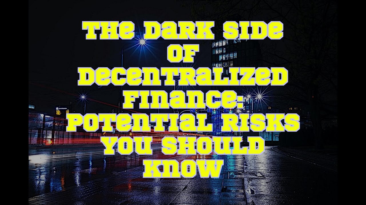 ChatGPT The Dark Side of Decentralized Finance Potential Risks You