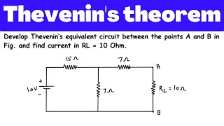 Thevenin Equivalent Circuit Solved Example | Electric Circuits | Network Analysis | Network Theory