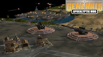 CHINA ARTILLERY USA BOSS MIX ARMY - C&C Generals Zero Hour Apocalyptic 2.2