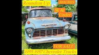 FOR SALE Over 40 1955 1957 Chevrolet Trucks