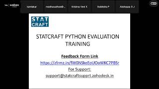 STATCRAFT Python Data Analysis Software Evaluation Training - Batch C