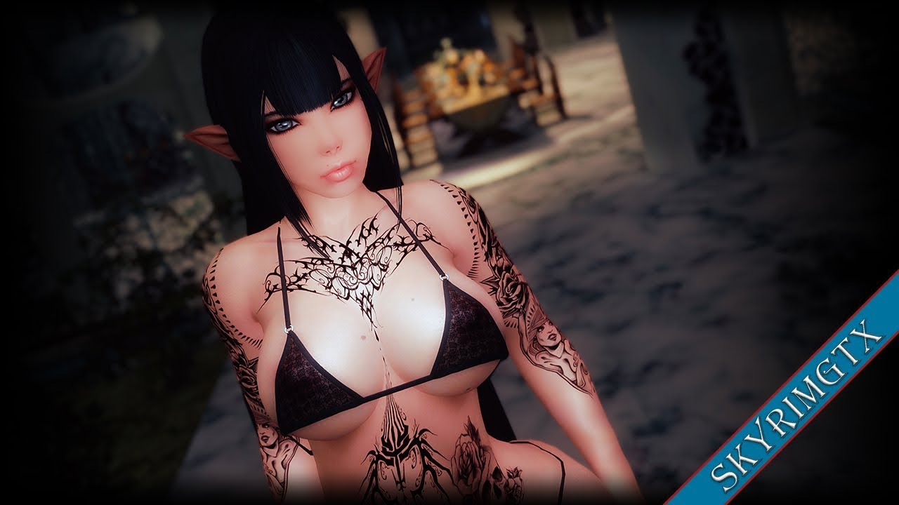 Skyrim: Gothica (Tattoo Mod) - YouTube.