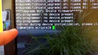Upgrading a Firmware for Arduino WiFi Shield - Linux