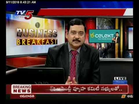trading screen 11th Sep 2018 TV5 News Business Breakfast