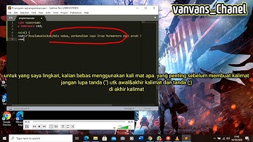 tutorial menampilkan output bahasa pemprograman C++ menggunakan Sublime text