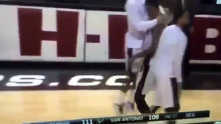 Spurs vs Grizzlies Dec 17,2014 - Tim Duncan sends game to double overtime buzzard beater