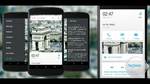 THE PANELS ANDROID HOMESCREEN