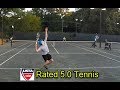 Ntrp rated 50 mens tennis  andrew vs anonymous d1 player and 4 star recruit