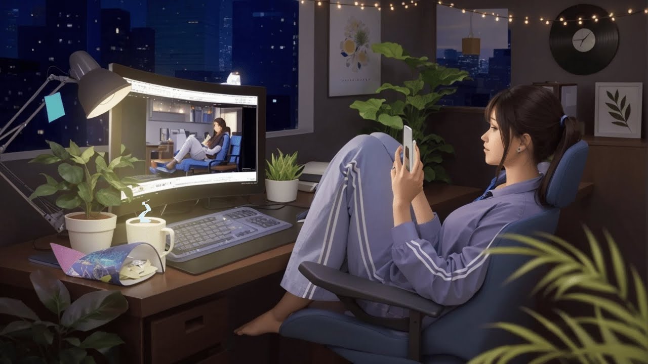 🌙 Late Night Relaxation: Chill Vibes Lofi Hip Hop Mix - Study, Relax ...