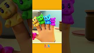 Gummy Bear Finger Family With Daddy Finger #shorts #gummybear #nurseryrhymes