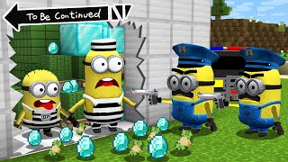 HOW TO MINIONS a ROBBERY BANK in MINECRAFT ! Minions - Gameplay Movie traps