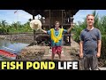 FISH POND LIFE IN THE PHILIPPINES - Live Chat With Foreigners In Mindanao