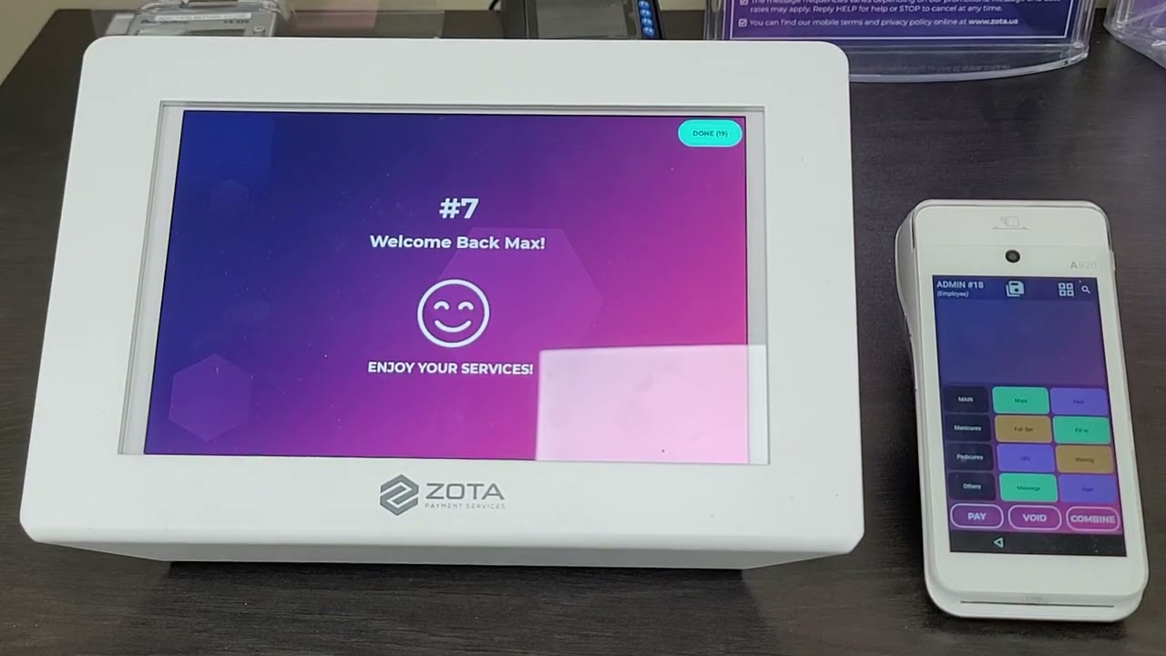 Outline Video ZOTA Salon POS: Zmobile and Checkin Standalone
