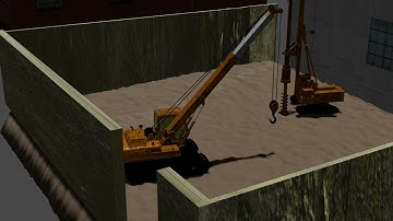 Bored Piling Works Blender Animation