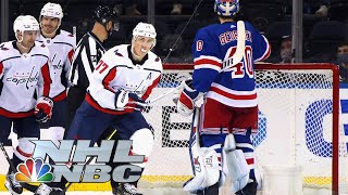 T.J. Oshie honors his late father with hat trick for Caps vs. Rangers | NBC Sports