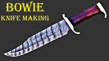 Amazing Making a Bowie Knife | damascus steel - #RajputKnives