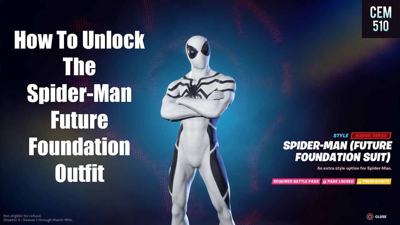 How To Unlock The Spider Man Future Foundation Outfit In Fortnite Chapter 3 Season 1 Youtube