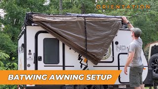 Batwing Awning Setup - Detailed Step-by-Step Guide Featuring the NoBo 10.6