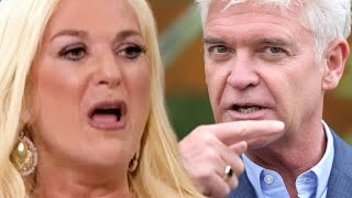 Vanessa Feltz awkwardly dodges Phil Schofield question at NTAs despite meeting him♦️Schofield today