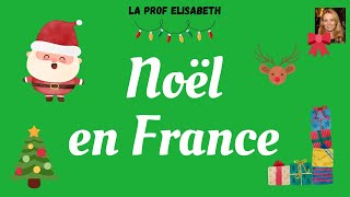 La fête de Noël en France. Explications et vocabulaire. Niveau A1 de FLE -  🎅English subtitles🎅