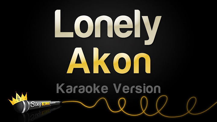 Lonely Karaoke version - Karaoke performance video thumbnail