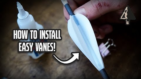 Easy Vane Installation onto Arrows | Bowhunting Only Tips / Tricks