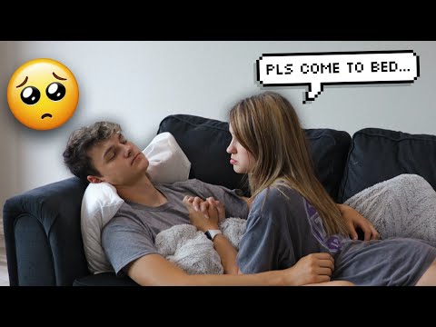 Falling Asleep On The Couch To See My WIFE'S Reaction!
