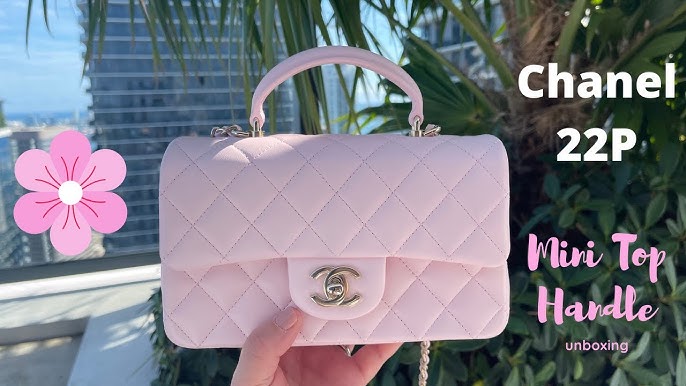 Open my new bag with me! 2022 Chanel Mini Flap Bag with Top Handle in