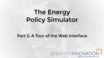 The Energy Policy Simulator, Part 2: A Tour of the Web Interface