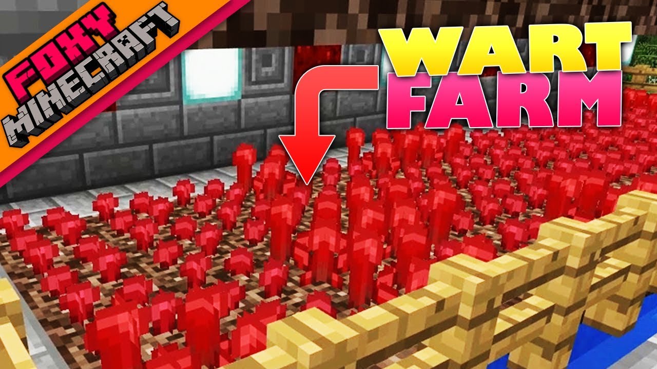 Minecraft nether wart farm foxy s bedrock survival 47 youtube