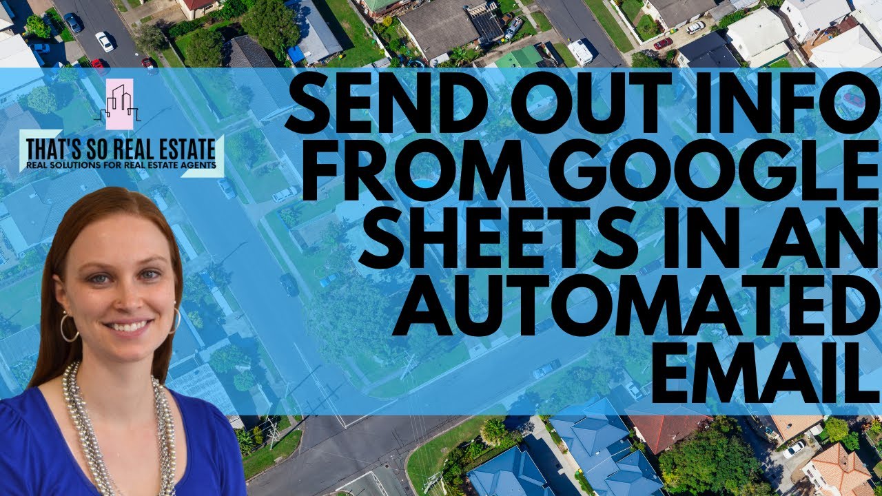 HOW TO Send Out Info From Google Sheets in an Automated Email - YouTube