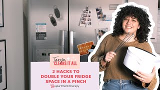 2 Hacks to Double Your Fridge Space in a Pinch | Taryn Cleans It All