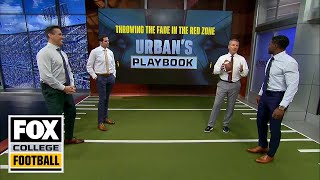 Urban Meyer breaks down throwing a fade in the red zone | URBAN'S PLAYBOOK | CFB ON FOX