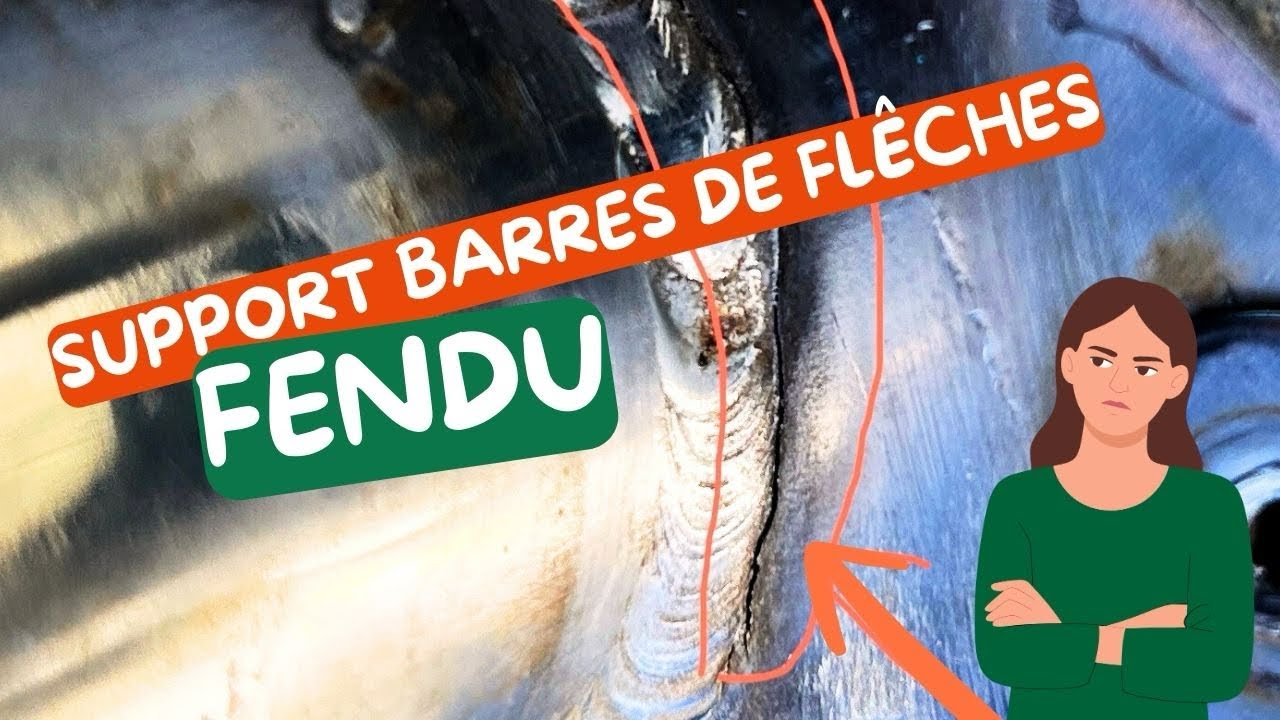⁣Support barre de flèche  fendu