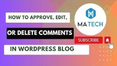How to Approve, Edit, or Delete Comments in WordPress Blog 🧑‍💼👩‍💻💻 | #wordpress