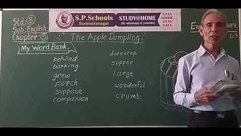 STD 3  CBSE | ENGLISH LEC 4 | S P SCHOOL SURENDRANAGAR