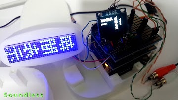 Mini OLED and LED dot matrix simultaneous display (Arduino Mega)