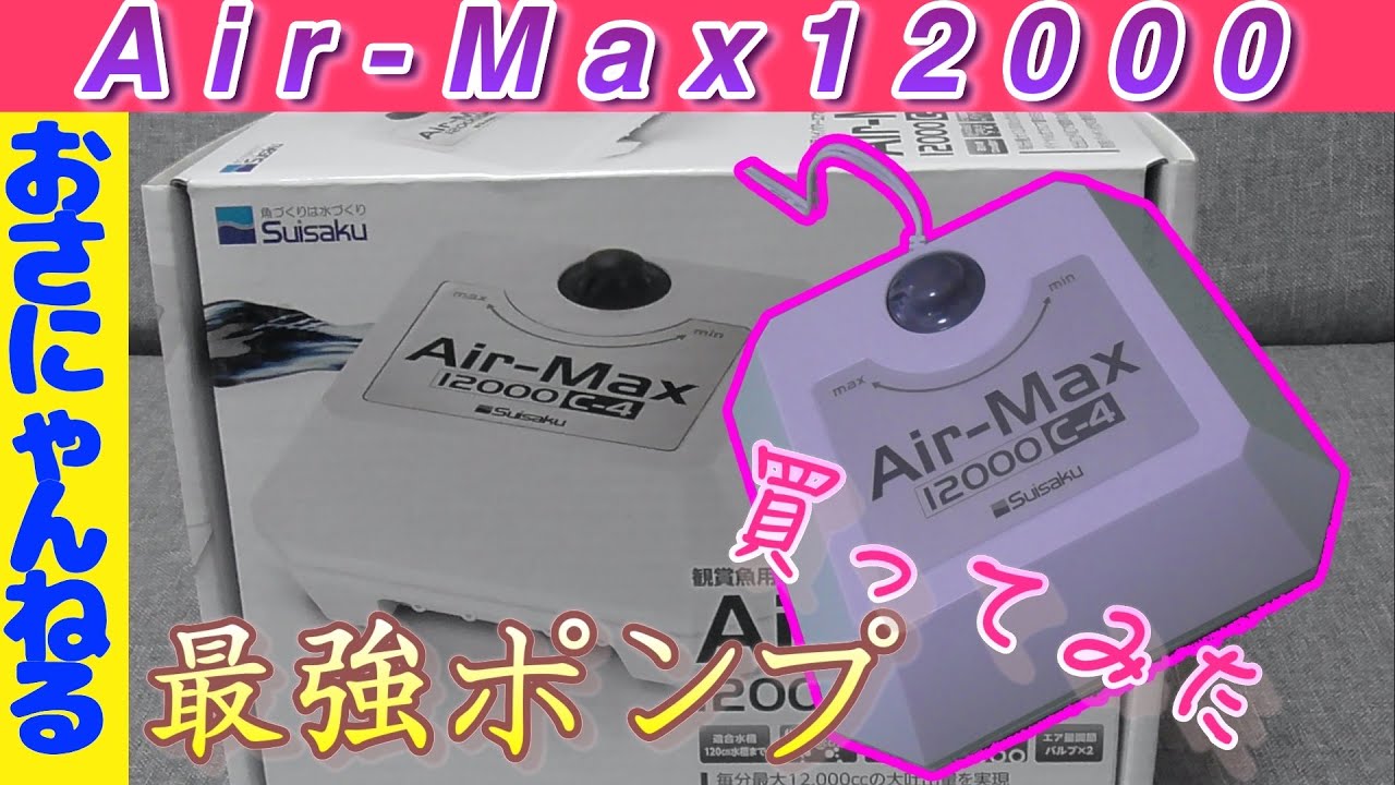 エアーポンプ最強!?水作Air-Max買ってみた! - YouTube エアーポンプ最強!?水作Air-Max買ってみた! - YouTube