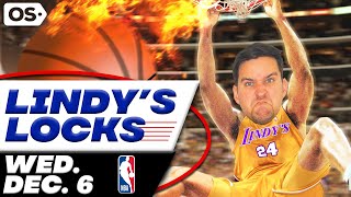 NBA Picks for EVERY Game Wednesday 12/6 | Best NBA Bets & Predictions | Lindy's Leans Likes & Locks