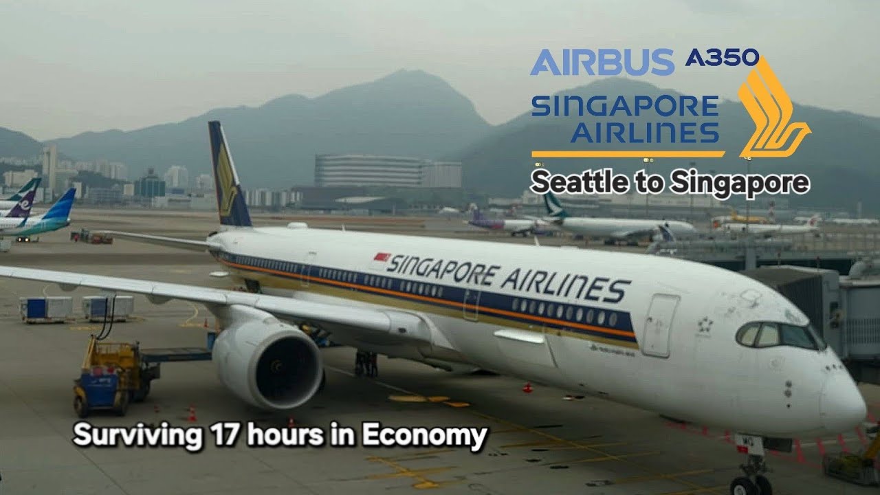 Surviving 17 hours flying Ultra Long Haul in Economy on Singapore Airlines A350 Flight Documentary