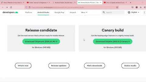 How to update android studio to latest version chipmunk