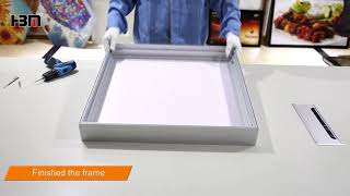 HBMCB 80 fabric light box with edgelit LED module