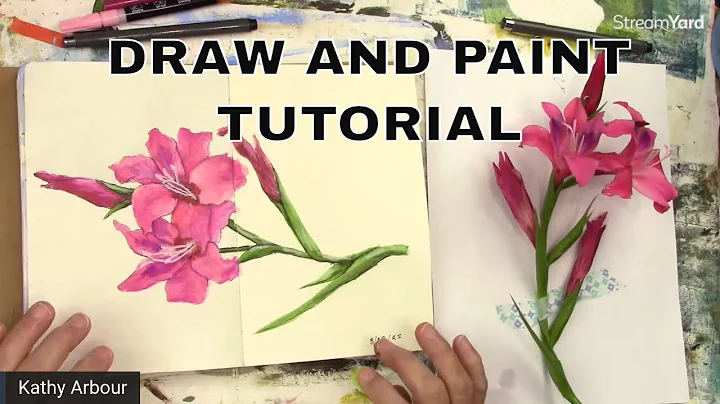 Nature Journal / draw and paint Gladiolus