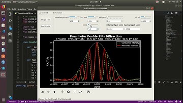 YoungDoubleSlit run demo (Python + PyQt5)
