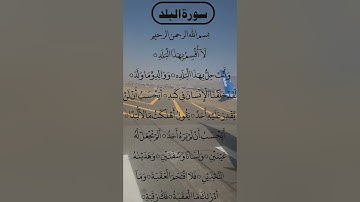 SURAH AL BALAD 🤍 Egzon Ibrahimi Voice سورة البلد #egzonibrahimi #albalad