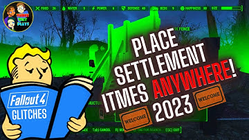 🟡 Fallout 4 - How To Do The Rug Glitch! Place Settelment Items Anywhere! Works in 2023!