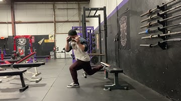 BonvecStrength.com - DB Goblet Bulgarian Split Squat w/ Coiled Stance