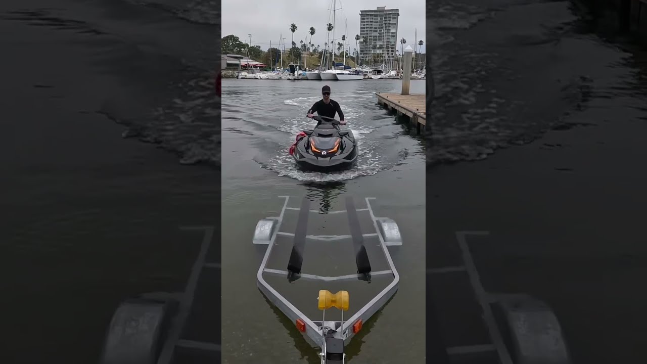 How I Drive My Sea Doo Onto Trailer 