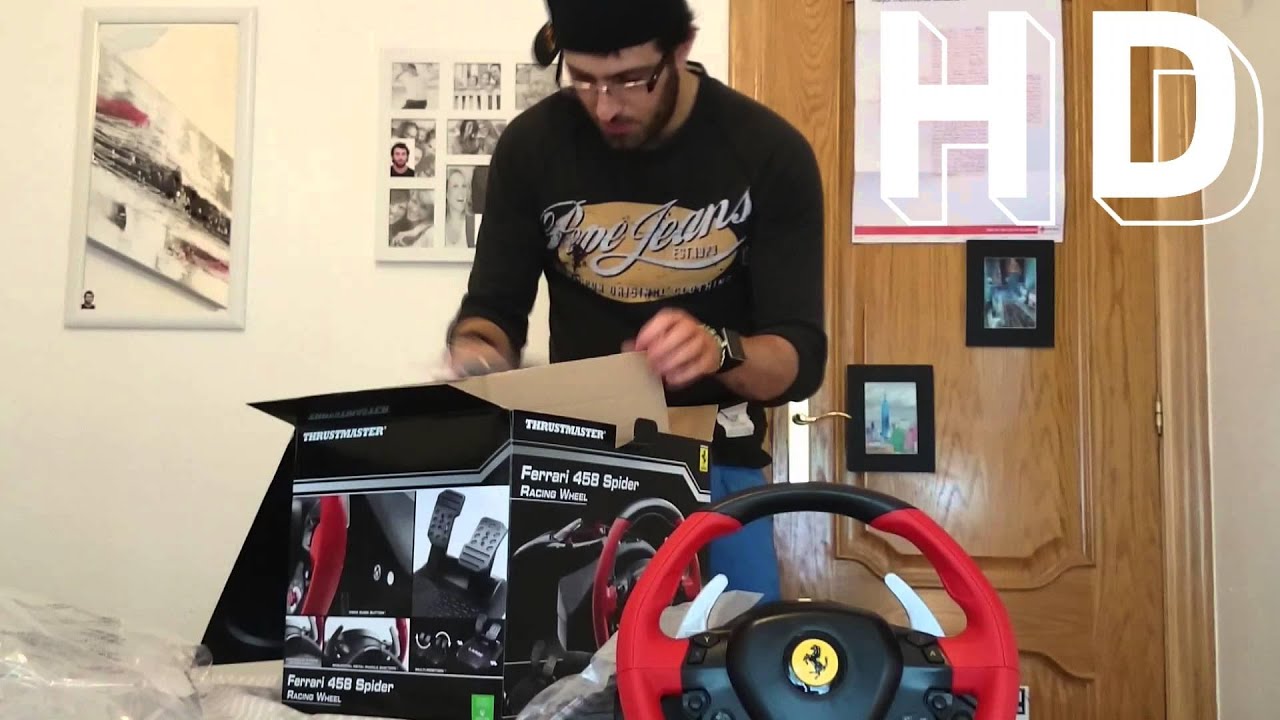 Unboxing Volante Thrustmaster Ferrari 458 Spider